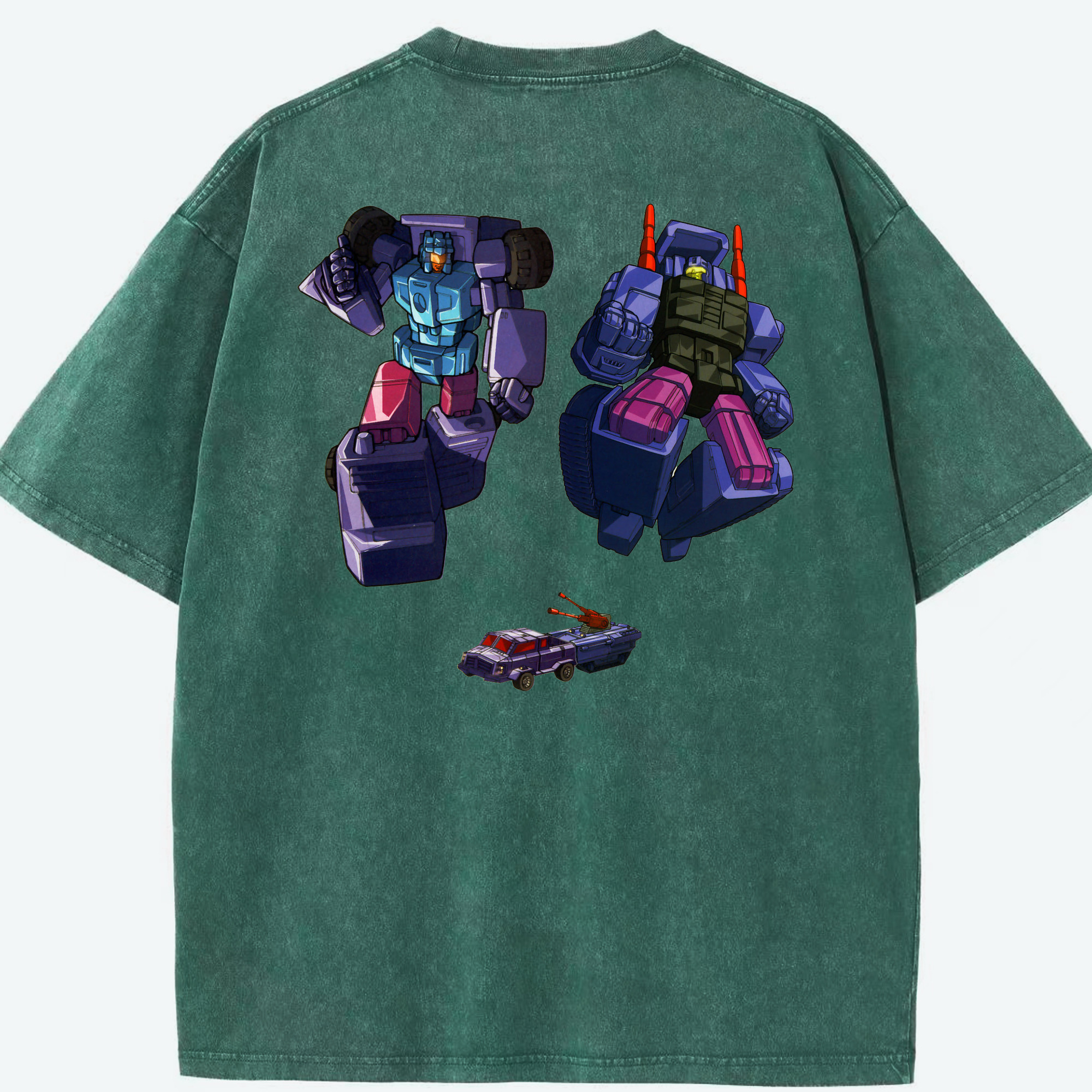 （画像用）  綿100% ヴィンテージ風 半袖Tシャツ（背面プリント）